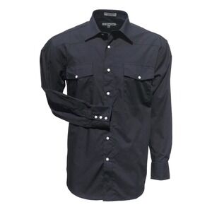 NEW Foxfire Black 2XBig Pearl Snap Western Shirt Wrinkle Resistant Mens NWT